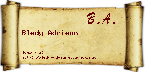 Bledy Adrienn névjegykártya