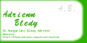 adrienn bledy business card